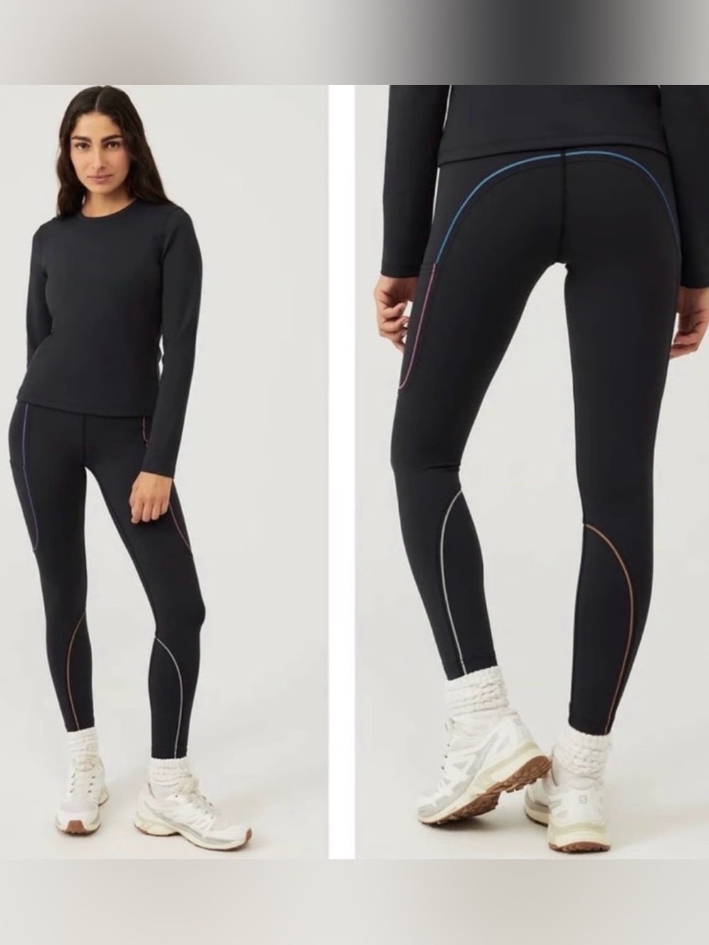 🖤 Outdoor Voices FrostKnit 7/8 Leggings Black Size XS High Rise Leggings